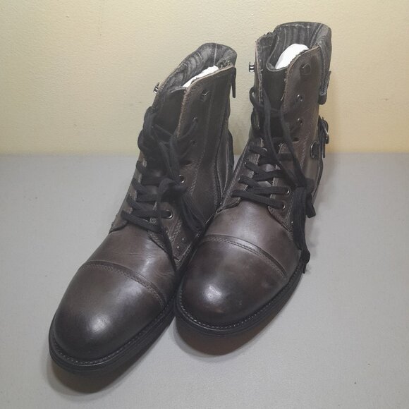 Bar III Men's Charcoal Cap Toe Utility Boot 8 M GUC - Picture 1 of 8